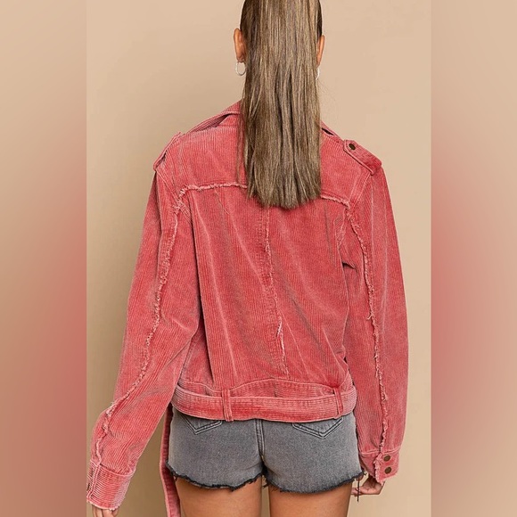 NWT POL CORDUROY MOTO MOTORCYCLE JACKET Sz. SM - Picture 3 of 4